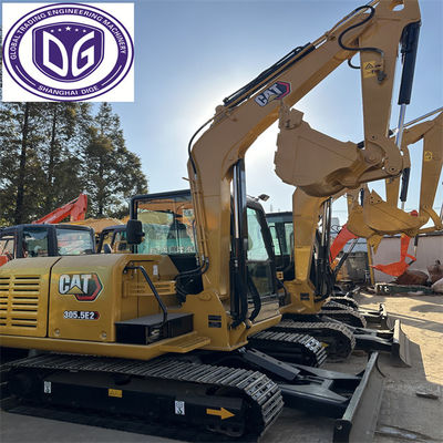 CAT 305.5E2 Использованные гусеничные экскаваторы 5,5 тонны Гидравлические ползучие экскаваторы