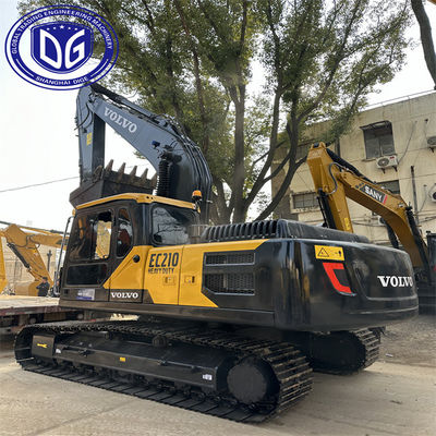 Подержанный экскаватор Volvo EC210 21-тонный экскаватор 92%Новый Хорошая производительность и качество