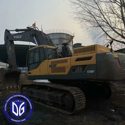 Подержанный Volvo EC480 48Тонный экскаватор для полёта Большое строительное оборудование В хорошем состоянии