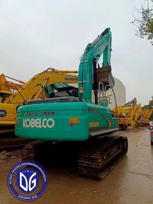 Прецизия Sk200 Использованный экскаватор Kobelco 20t с высокопроизводительной гидравлической системой
