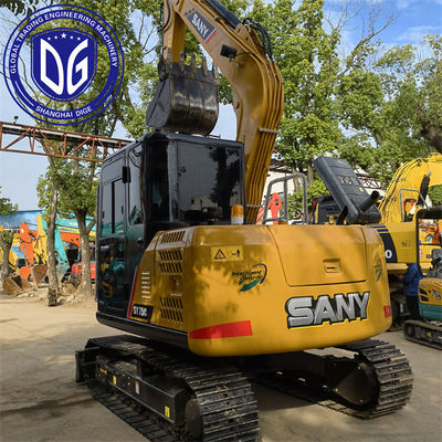 Sany SY75C 7,5 тонны использованный экскаватор с передовой системой охлаждения