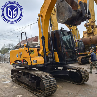 Экскаватор Sany для продажи Sany SY155 15.5T Использованный экскаватор ползучий Эффективная и энергосберегающая система питания