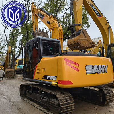 Sany SY155 15.5T Использованная экскаваторная растяжка Эффективная и энергосберегающая система питания