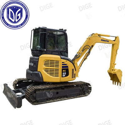 Гидравлический экскаватор Komatsu PC55 4D88E-6 Модель двигателя и прочная конструкция для тяжелой работы