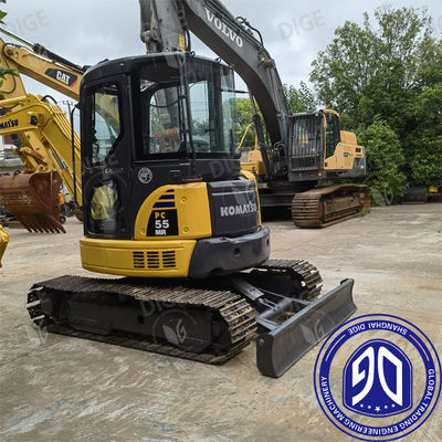 Гидравлический экскаватор Komatsu PC55 4D88E-6 Модель двигателя и прочная конструкция для тяжелой работы