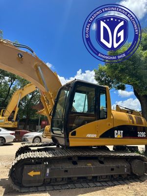 CAT 320C 20-тонный использованный экскаватор Caterpillar Crawler, ранняя модель, дешевая цена, в хорошем состоянии, в продаже