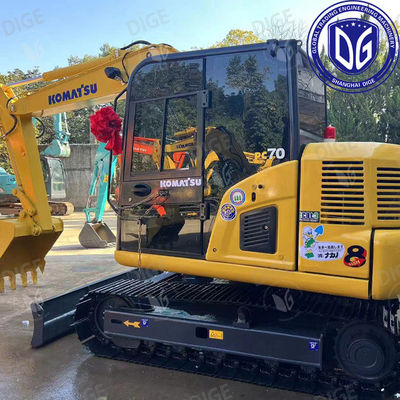 Происхождение Япония PC70 Использованный экскаватор Komatsu PC70 Экскаватор Подержанный экскаватор Komatsu PC70