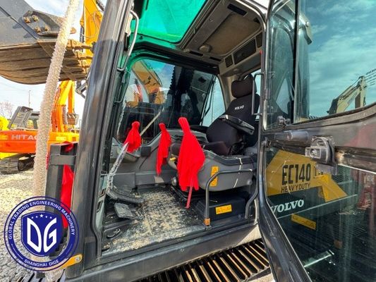 Ec140 14 тонн Использованный экскаватор Volvo с эффективной системой охлаждения вентилятора