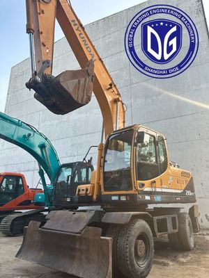 R210w-9 21 тонны использованный экскаватор Hyundai с адаптивной системой подвески