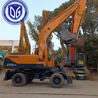 Подержанный экскаватор Hyundai Model 210W-9 оригинальный с прочными материалами