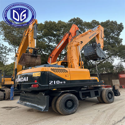 Подержанный экскаватор Hyundai Model 210W-9 оригинальный с прочными материалами