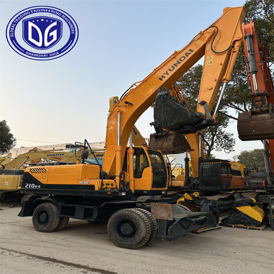 Подержанный экскаватор Hyundai Model 210W-9 оригинальный с прочными материалами