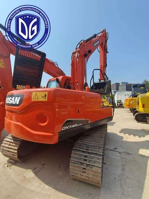 Компактный дизайн DX140 Использованный экскаватор Doosan экономичный, автоматизированное управление