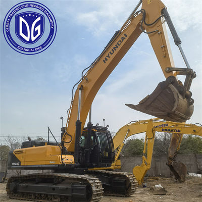 Оригинальный R485LVS Использованный экскаватор Hyundai Использованный экскаватор Crawler Рабочее состояние