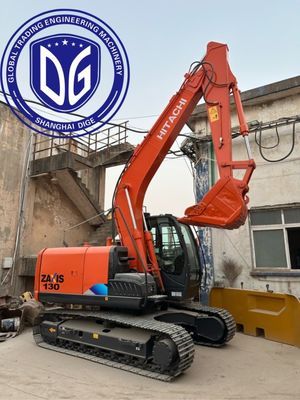 Отличная сила прорыва ZX130 Использованный экскаватор Hitachi 13 тонн