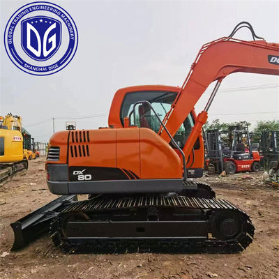 Гидравлический полётчик Используемый экскаватор Doosan DX80 8 тонн