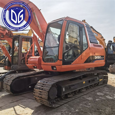 DH150LC Использованный экскаватор Doosan 15 тонн Использованные гидравлические экскаваторы