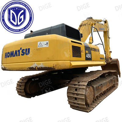 Использованный экскаватор PC450-8 Komatsu весом 45 тонн для крупных шахт, крупного строительного оборудования