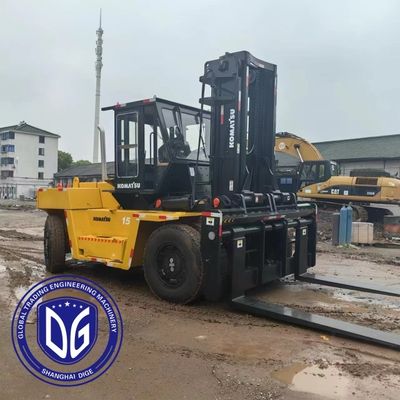 Минимальное износ FD150 Использованный вилочный погрузчик Komatsu 15 с высокими производительностью