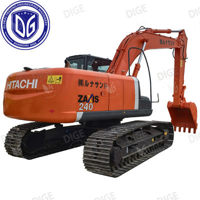 ZX240 Использованный экскаватор Hitachi с твердым качеством строительства