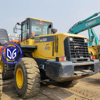 Передний загрузчик Использованный загрузчик Komatsu WA320-5 Оригинальный сберегающий труд ограниченный запас