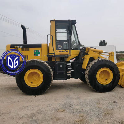 Передний загрузчик WA360-3 Подержанный загрузчик Komatsu Гидравлический загрузчик из Японии
