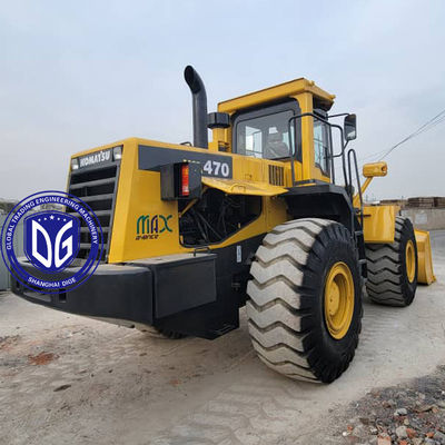 Передний загрузчик Komatsu WA470-3 Использованный загрузчик Строительное оборудование для крупной горной техники
