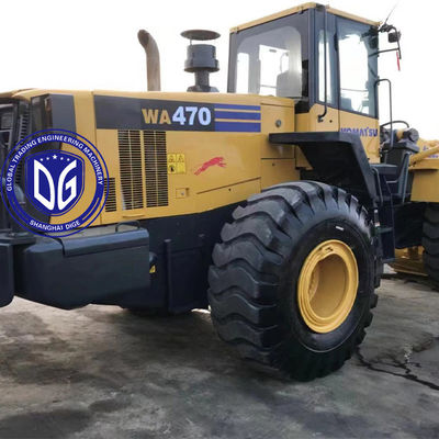 Передний загрузчик Оригинальный Komatsu WA470-6 Подержанный загрузчик в хорошем состоянии