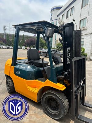 3t 8FDA30 Toyota Использованный вилочный погрузчик Мощный Использованный вилочный погрузчик Гидравлическая машина