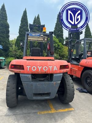 8t 8FDA80 Toyota Использованный вилочный погрузчик Мощный Использованный вилочный погрузчик Гидравлическая машина