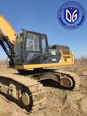 Гонщик 340D2L Использованная гусеничная экскаватор 40 тонн Проверенный временем экскаватор для обработки земли