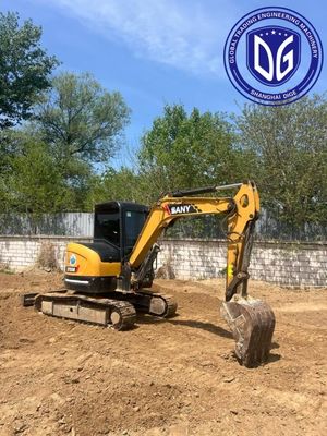Использованный экскаватор Sany SY55U 5,5тонный экскаваторМини экскаватор для продажи