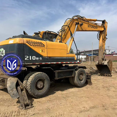 Hyundai 210W-9 21 тонны использованный колесный экскаватор, происхождение из Кореи, доступен сейчас
