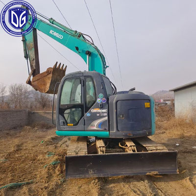 Использованный Kobelco SK135 13,5тонный экскаватор с ползучей ручкой Оригинальное состояние