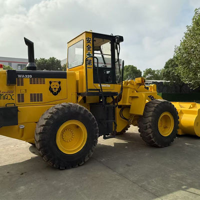 Японская марка загрузчика Komatsu WA320 Использованный загрузчик для строительного оборудования Komatsu