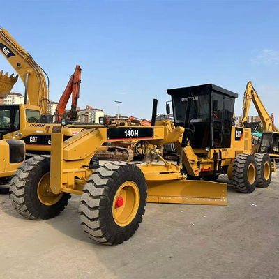 Гидравлический двигатель Caterpillar Grader 140h 14677kg Машины вес для и точного классификации дороги