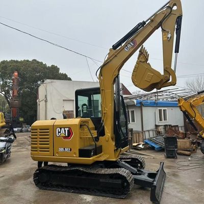 Использованный экскаватор Caterpillar скорость и маневренность 5,6 км / ч для занятых площадок городской реконструкции