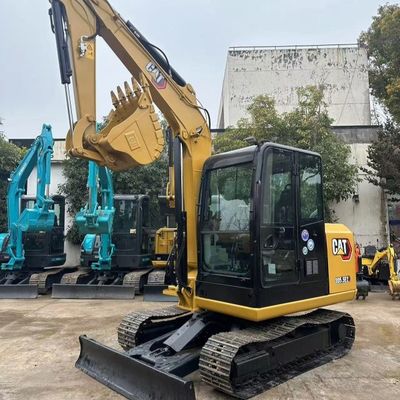 Использованный экскаватор Caterpillar скорость и маневренность 5,6 км / ч для занятых площадок городской реконструкции