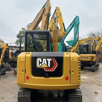 Использованный экскаватор Caterpillar скорость и маневренность 5,6 км / ч для занятых площадок городской реконструкции