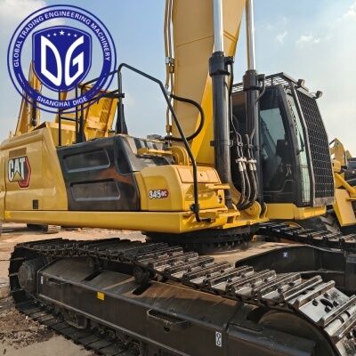 Япония Caterpillar CAT 345 Экскаватор Высокопроизводительный Гидравлический экскаватор 45 тонн Подержанный экскаватор Горячая продажа на складе