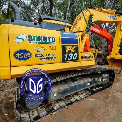 Подержанный экскаватор Komatsu PC130 из Японии, гидравлический экскаватор, 13 тонн, с ковшом 0,5 м³