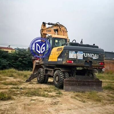 Великобритания Использованный Hyundai 210W-9VS Колесный экскаватор для продажи Горячая продажа 21тонна экскаватор