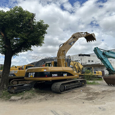 Подержанный экскаватор Caterpillar 320C 20t на складе с лучшей ценой прочный мощный экскаватор для продажи