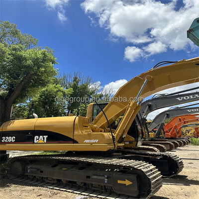 Подержанный экскаватор Caterpillar 320C 20t на складе с лучшей ценой прочный мощный экскаватор для продажи